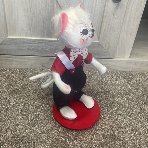 Annalee Valentine 10" Boy Mouse dress Cloth Standing Figures. - Picture 6 of 6